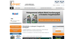 Desktop Screenshot of lubexpert.hu